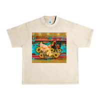 Sandshell western coop animals farm chicken chick rooster sunflowers wooden sera Urban Heavy Tee - Artiststas