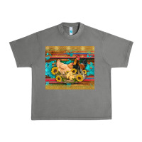 Tornado western coop animals farm chicken chick rooster sunflowers wooden sera Urban Heavy Tee - Artiststas