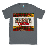 Charcoal Heather merry Christmas sunflowers Classic Tee - Jasminsmagicworld