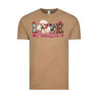 Vintage Coffee love poodles Vintage Tee - Artiststas