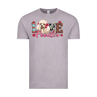 Vintage Zinc love poodles Vintage Tee - Artiststas