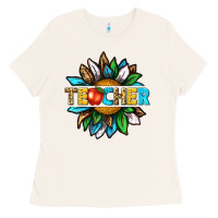 Bone teacher sunflower tbw Ladies Tee - texasbilliewilder