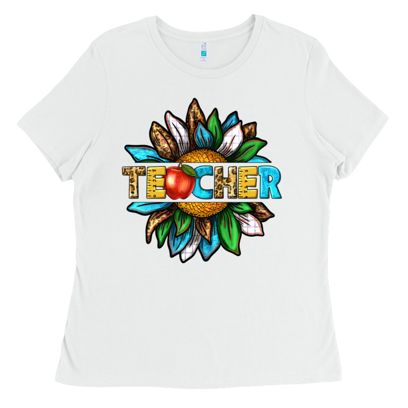 Teacher Sunflower Tbw Ladies Tee by texasbilliewilder | Teevron