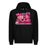 Black cancer truck back view Premium Hoodie - NancyCooperArtShop