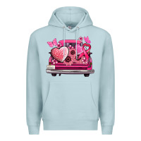 Blue Mist cancer truck back view Premium Hoodie - NancyCooperArtShop