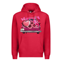 Cardinal cancer truck back view Premium Hoodie - NancyCooperArtShop
