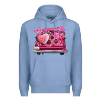 Colony Blue cancer truck back view Premium Hoodie - NancyCooperArtShop