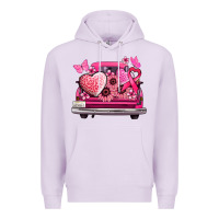 Lilac cancer truck back view Premium Hoodie - NancyCooperArtShop