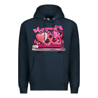 Navy cancer truck back view Premium Hoodie - NancyCooperArtShop