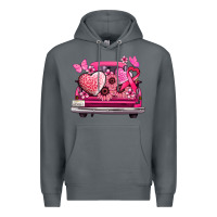 Rock cancer truck back view Premium Hoodie - NancyCooperArtShop