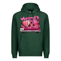 Cancer Truck Back View Premium Hoodie | Teevron