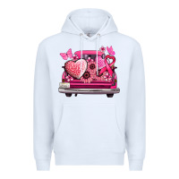 White cancer truck back view Premium Hoodie - NancyCooperArtShop