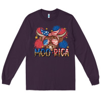 Plum moo rica Long Sleeve Tee - MaliasSmallBusiness