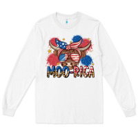 White moo rica Long Sleeve Tee - MaliasSmallBusiness