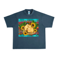 Midnight Navy western chicks coop animals sunflowers cactus serape leopard turquoise Urban Heavy Tee - Artiststas