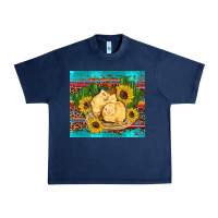 Navy western chicks coop animals sunflowers cactus serape leopard turquoise Urban Heavy Tee - Artiststas