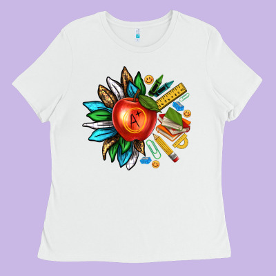 Teacher Sunflower Ladies Tee Designed By Texasbilliewilder