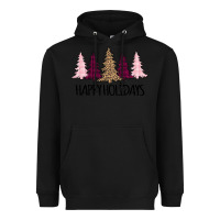 Black Happy Holidays Tree Heavyweight Hoodie - Bettercallsaul