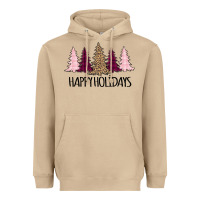 Mushroom Happy Holidays Tree Heavyweight Hoodie - Bettercallsaul