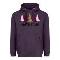 Plum Happy Holidays Tree Heavyweight Hoodie - Bettercallsaul