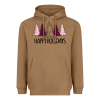 Toasted Coconut Happy Holidays Tree Heavyweight Hoodie - Bettercallsaul