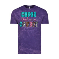 Cloud Purple cupid find me a cowboy Vintage Tee - AdoDesignShop