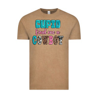 Vintage Coffee cupid find me a cowboy Vintage Tee - AdoDesignShop
