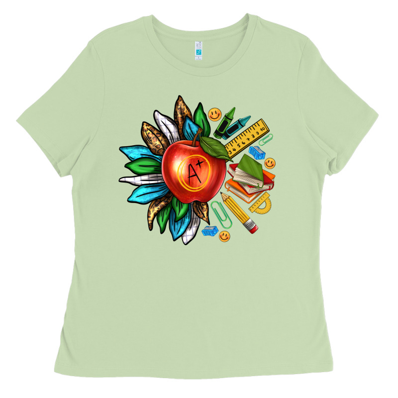 Teacher Sunflower Ladies Tee by texasbilliewilder | Teevron