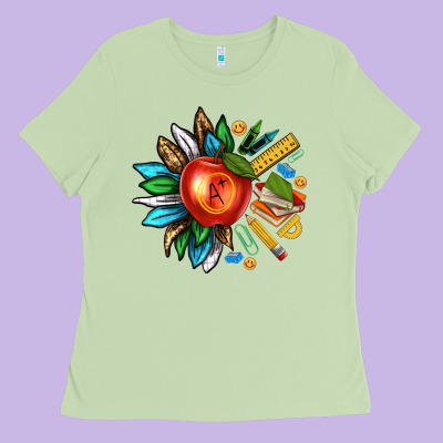 Teacher Sunflower Ladies Tee Designed By Texasbilliewilder