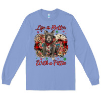 Colony Blue Christmas life is better with a pittie Long Sleeve Tee - JahusDesignShop