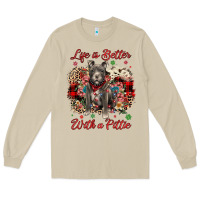 Mushroom Christmas life is better with a pittie Long Sleeve Tee - JahusDesignShop