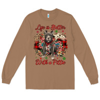 Toasted Coconut Christmas life is better with a pittie Long Sleeve Tee - JahusDesignShop