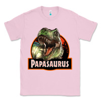Bubblegum Pink Western Papasaurus Papa Dinosaur Classic Tee - LillyAllenDesigns