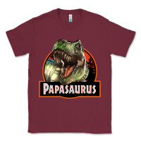 Burgundy Western Papasaurus Papa Dinosaur Classic Tee - LillyAllenDesigns