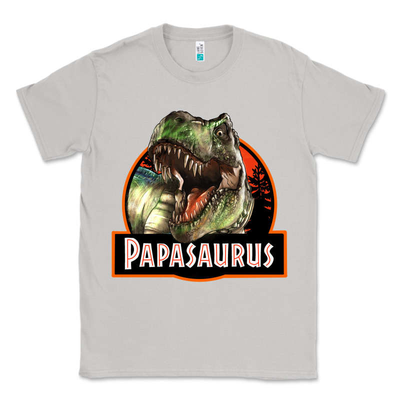 Western Papasaurus Papa Dinosaur Classic Tee by LillyAllenDesigns | Teevron