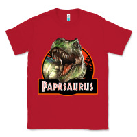 Red Western Papasaurus Papa Dinosaur Classic Tee - LillyAllenDesigns