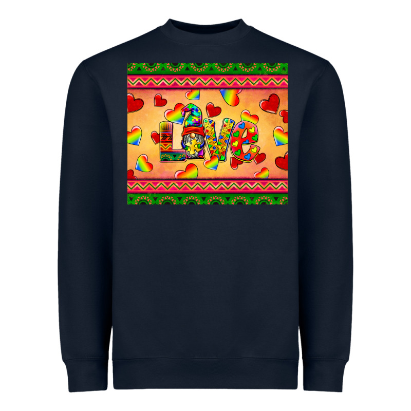 Autism Awareness Love Heavyweight Sweatshirt by BarkalooDesign | Teevron