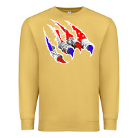 Antique Gold American Flag Claw Premium Sweatshirt - Bettercallsaul