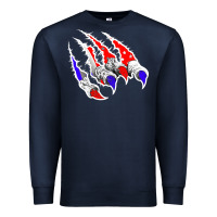 Navy American Flag Claw Premium Sweatshirt - Bettercallsaul