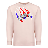 Pale Pink American Flag Claw Premium Sweatshirt - Bettercallsaul