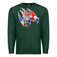 Sports Green American Flag Claw Premium Sweatshirt - Bettercallsaul