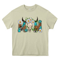 Mossy mom with bull skull Heavy Core Tee - texasbilliewilder