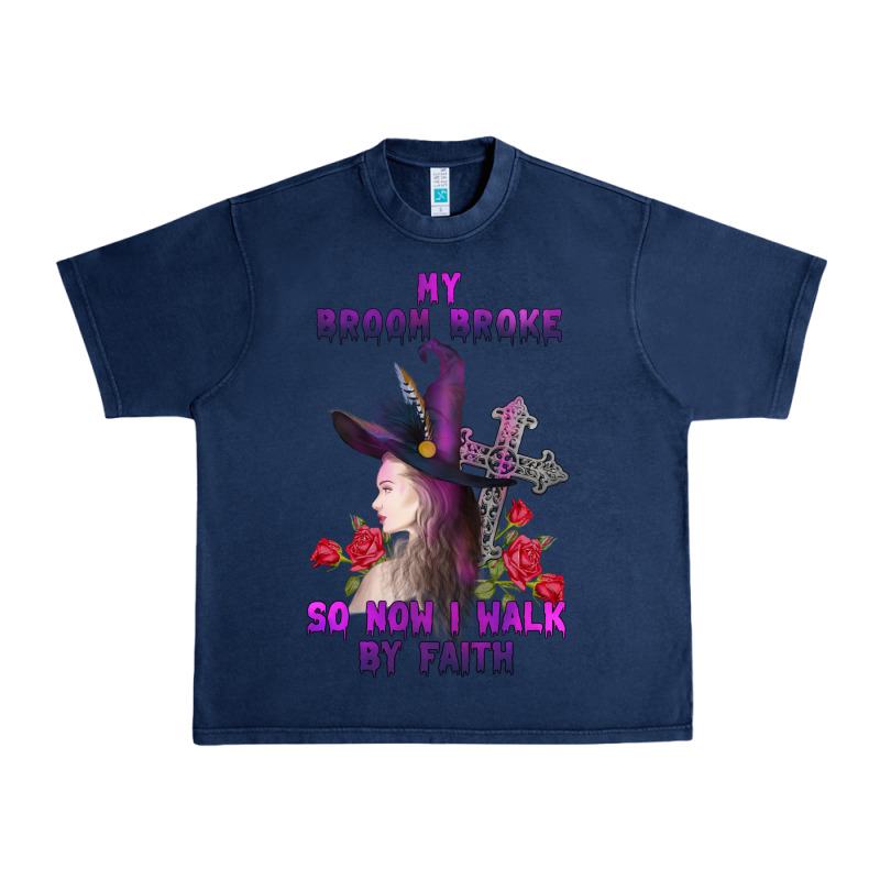 My Broom Broke Urban Heavy Tee by AdoDesignShop | Teevron