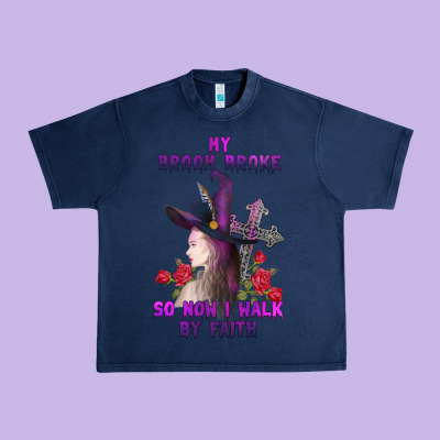 My Broom Broke Urban Heavy Tee Designed By Adodesignshop