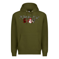 Army Green Christmas let it snow Premium Hoodie - JahusDesignShop
