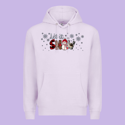 Christmas Let It Snow Premium Hoodie Designed By Jahusdesignshop