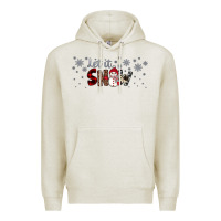 Oatmeal Heather Christmas let it snow Premium Hoodie - JahusDesignShop