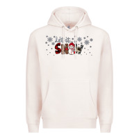 Pale Pink Christmas let it snow Premium Hoodie - JahusDesignShop