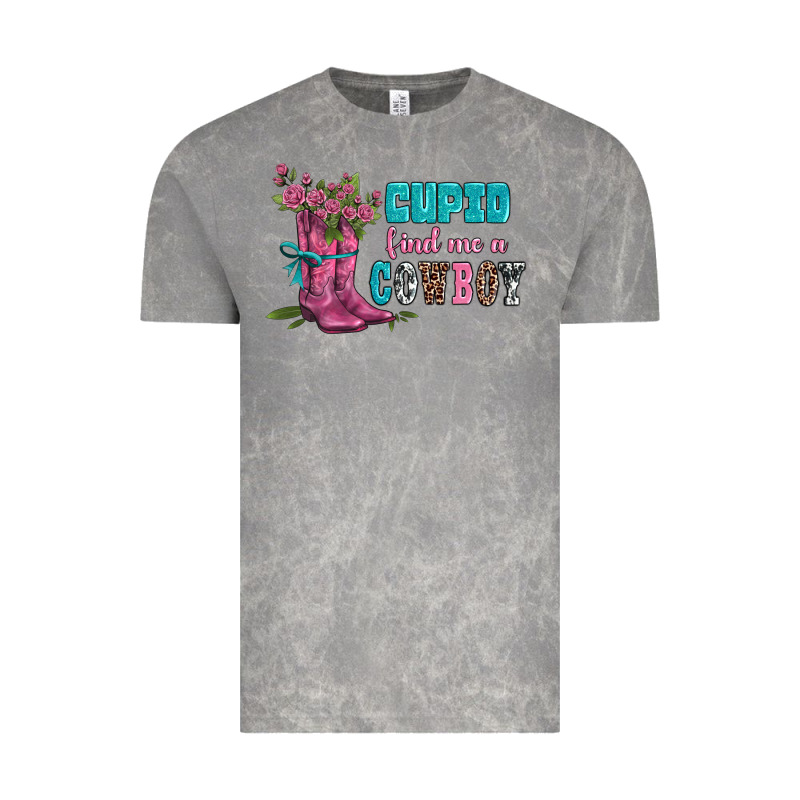 Velantines Day Cupid Find Me A Cowboy Vintage Tee by AdoDesignShop | Teevron