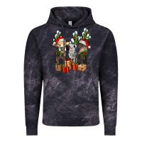 Cloud Black western christmas cows and cactuses Vintage Hoodie - AdoDesignShop